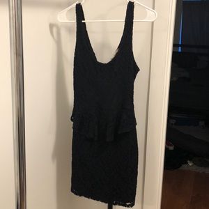 Black Peplum Dress